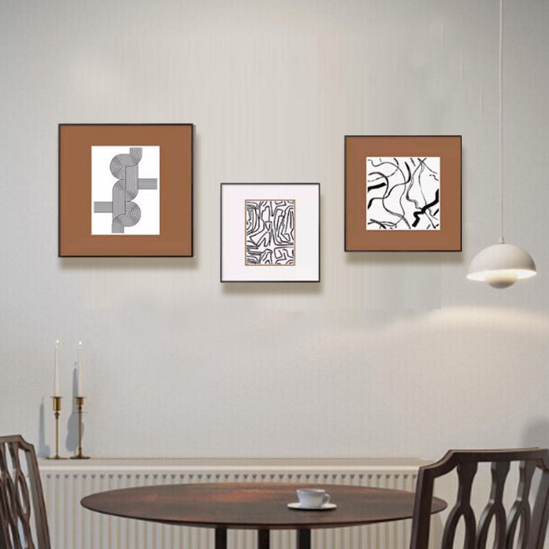 Abstrakte Linien Kunstrahmen Darstellung
