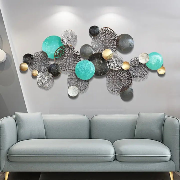 3D Geometrische Metall Wandkunst Skulptur Karnz