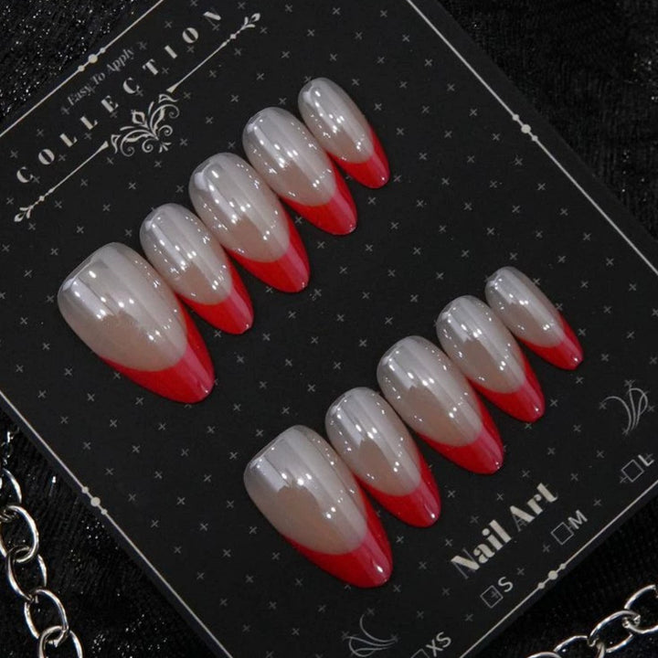 Trendige Gradient Stiletto Presse-Nägel