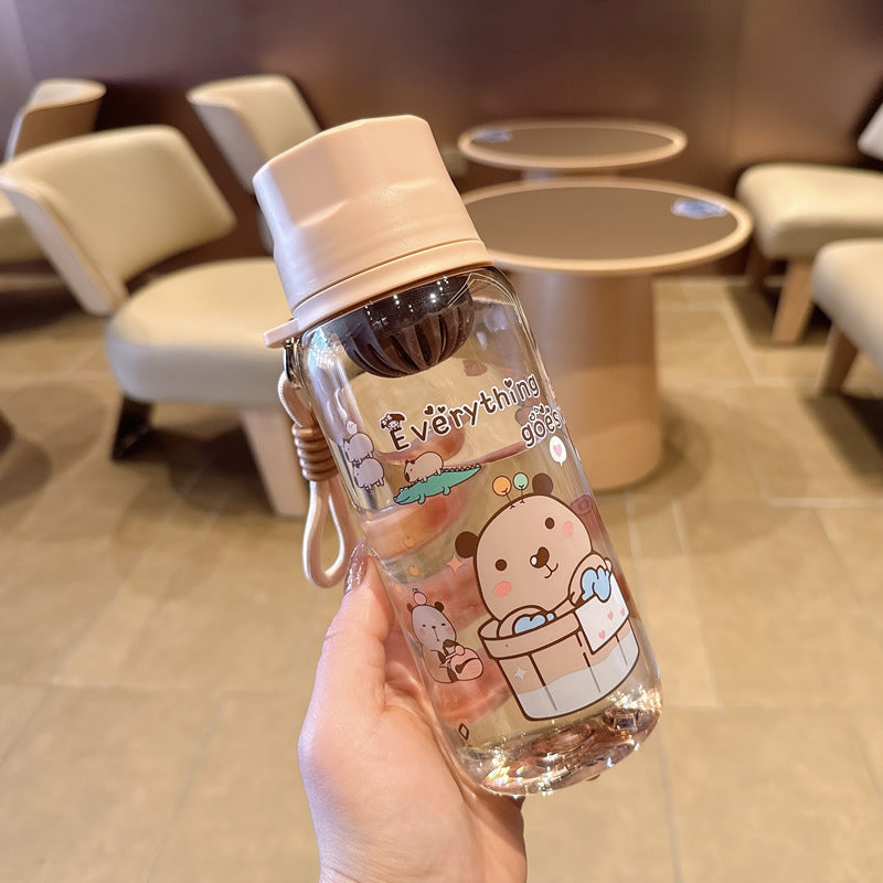 Damen Trendi und farbenfrohe Wasserflasche Karnz