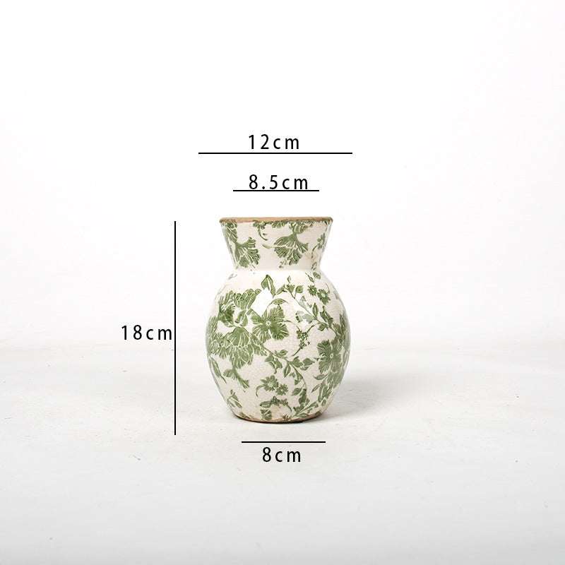 Florale Keramikvase Karnz