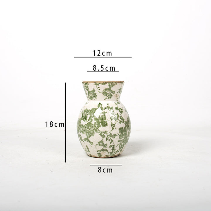 Florale Keramikvase Karnz