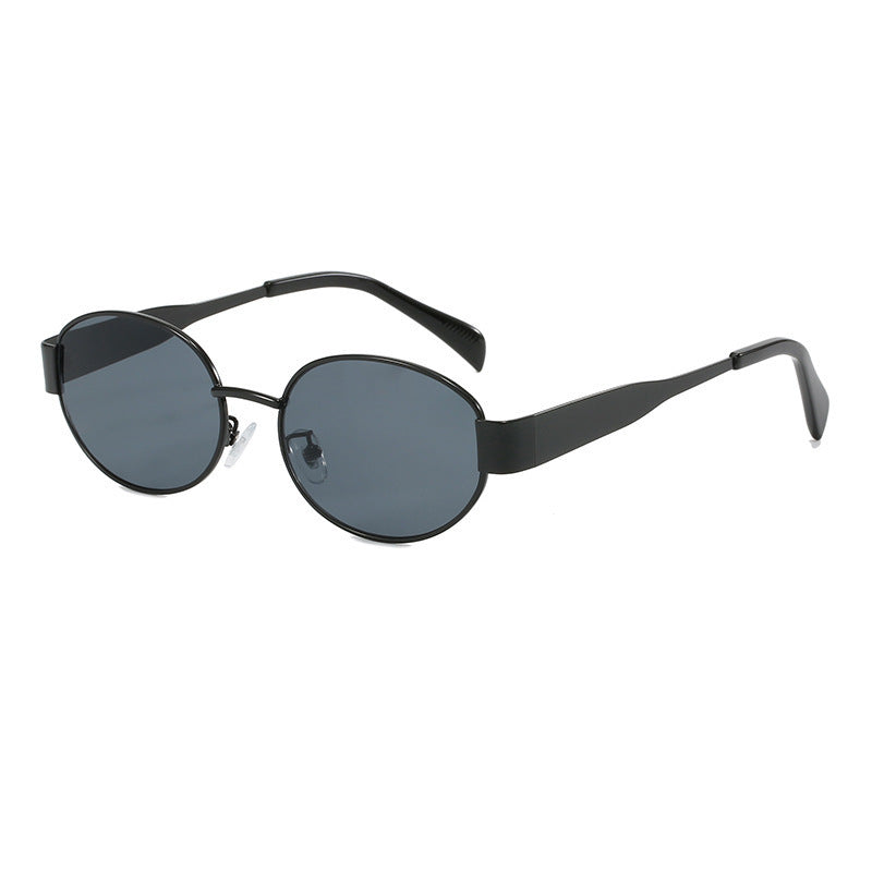 Damen modische Sonnenbrille im eleganten ovalen Design Karnz