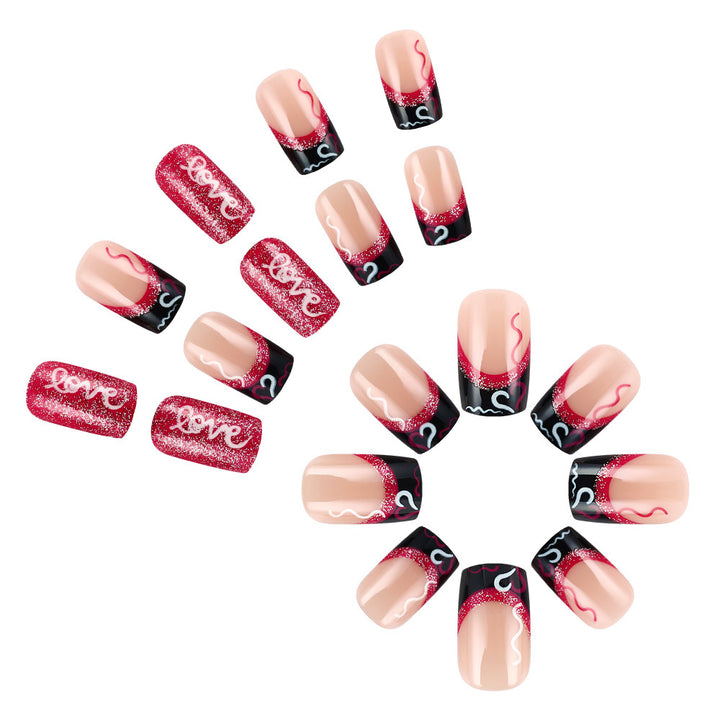 Glamourös Glitter Nagelkunst Design Karnz