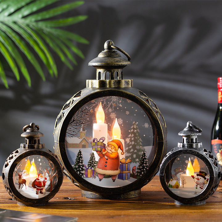 Dekorative Weihnachtslaterne mit LED Beleuchtung
