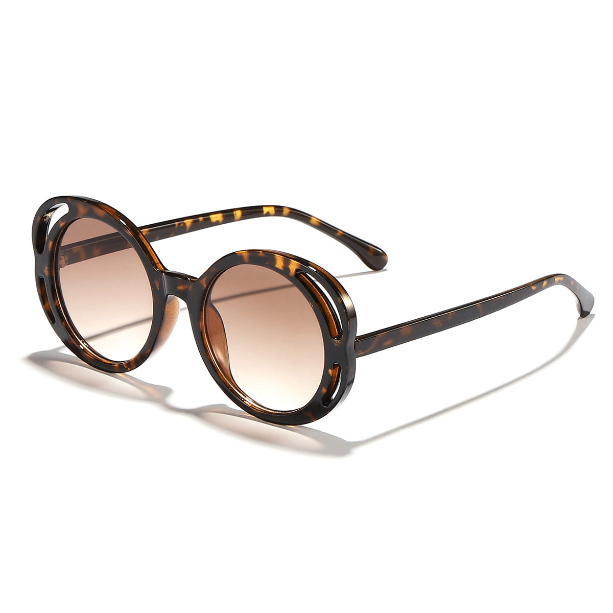 Damen modische Sonnenbrille mit komfortablem, runden Design Karnz
