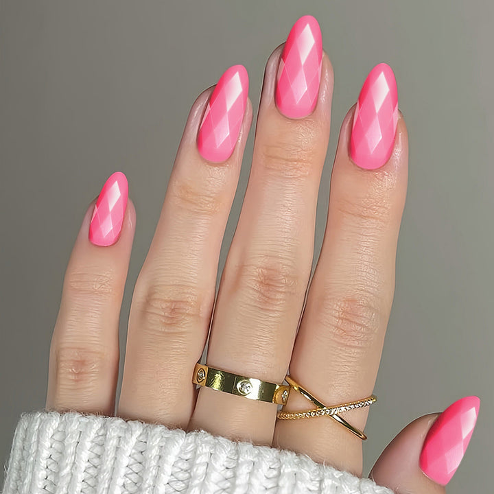 Diamantförmige Glänzende Nail Extensions Karnz