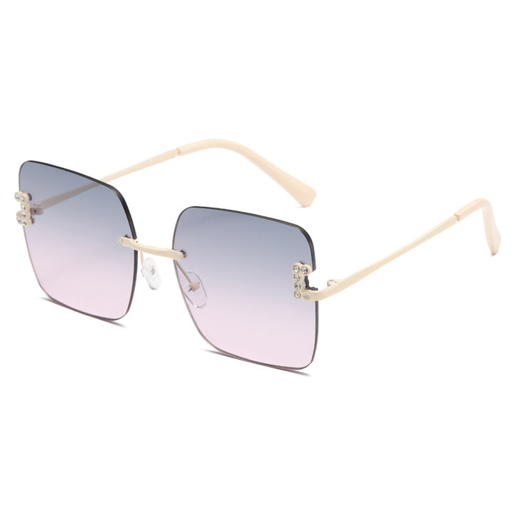Damen modische quadratische Sonnenbrille mit zarten Designdetails Karnz