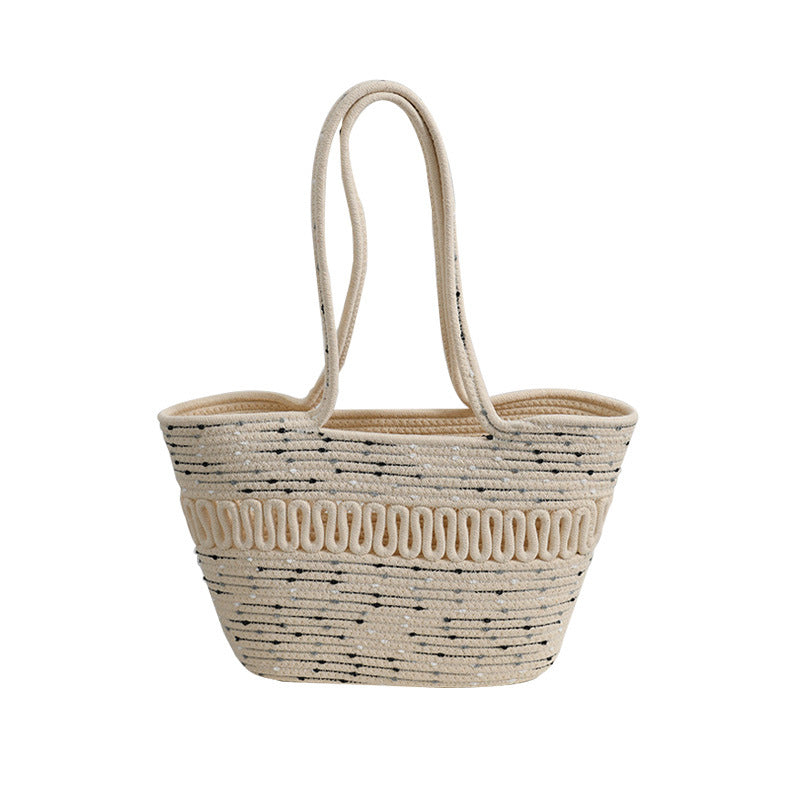 Damen trendige geflochtene Handtasche Karnz