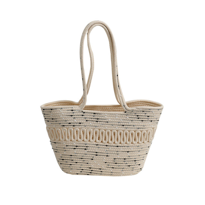 Damen trendige geflochtene Handtasche Karnz