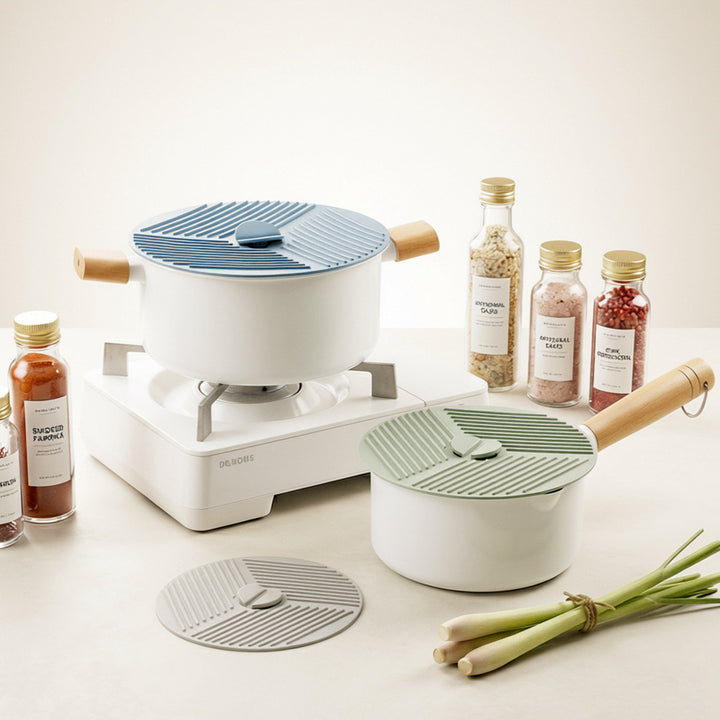 Silikon Küchendeckel mit Innovativem Dampfventil Karnz