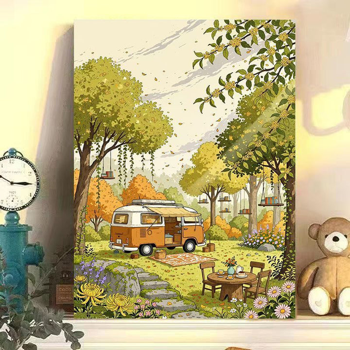 Verzauberte Wald Abenteuer Wandkunst Karnz