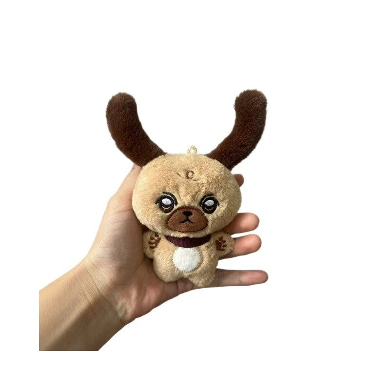 Micro Cuddly Plush Puppy Pocket Pal mit schlappen Ohren Karnz
