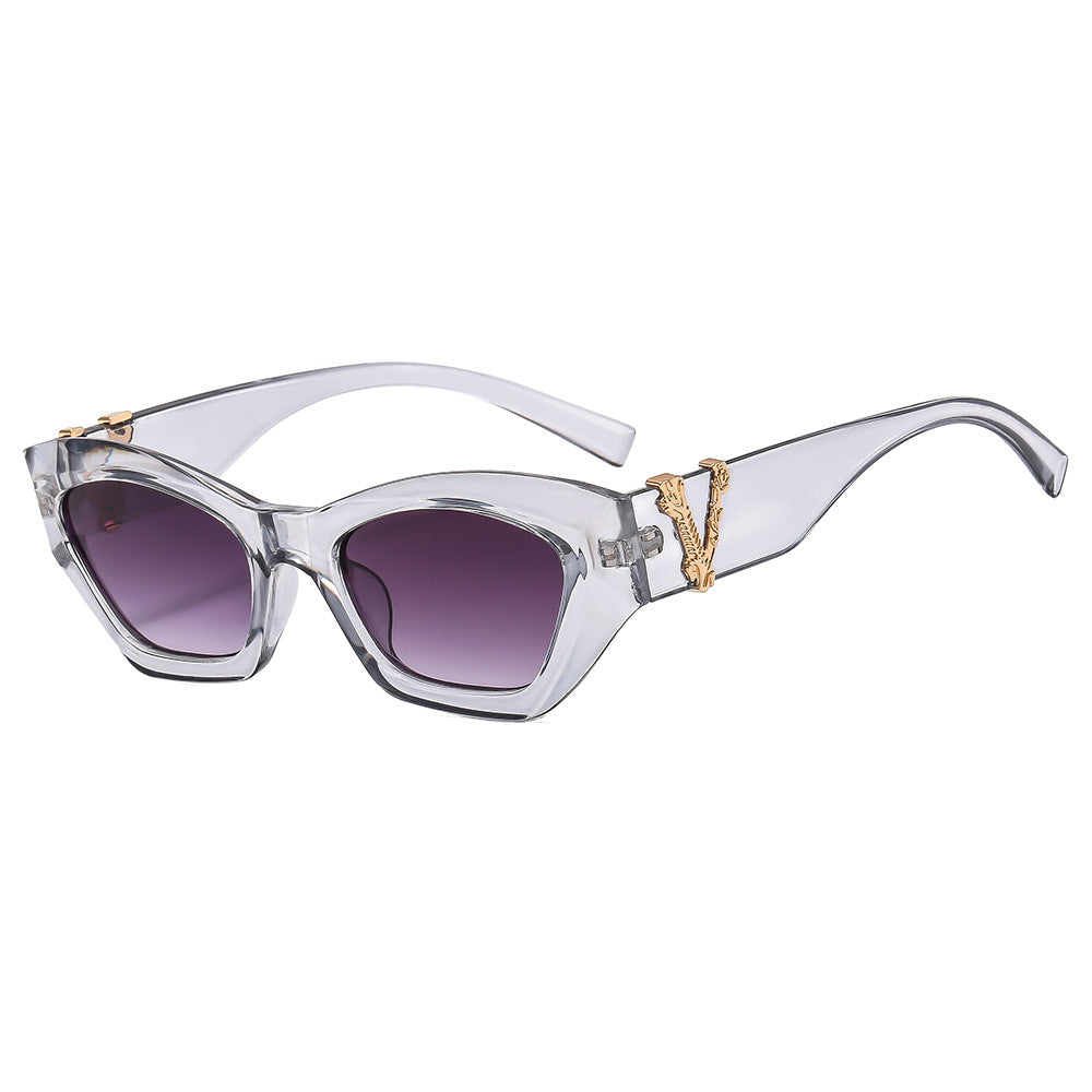 Damen Cat-Eye Sonnenbrille mit luxuriösen Details Karnz