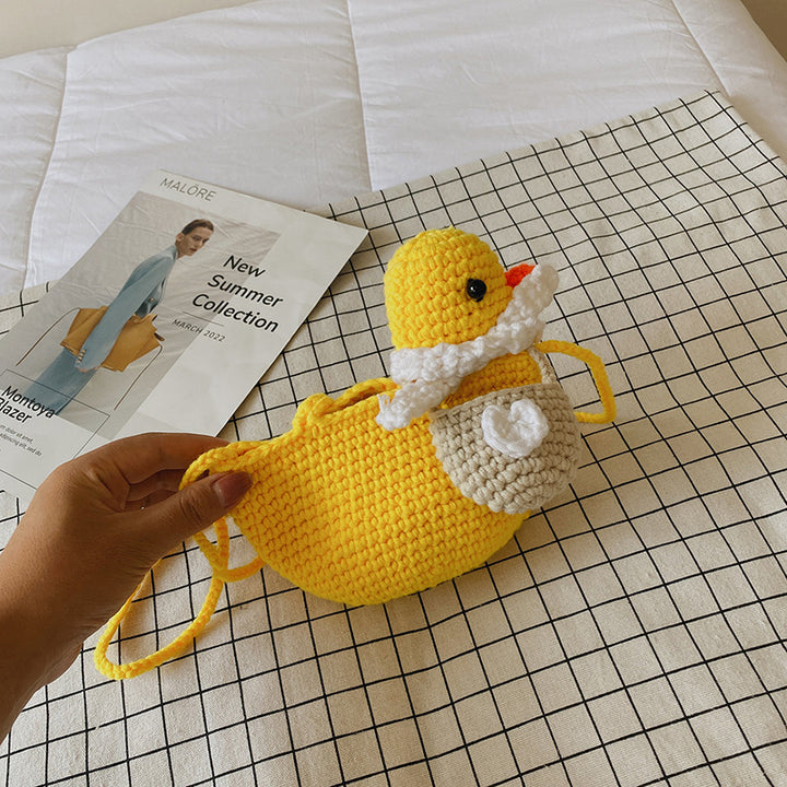 Strick-Ente-Handtasche
