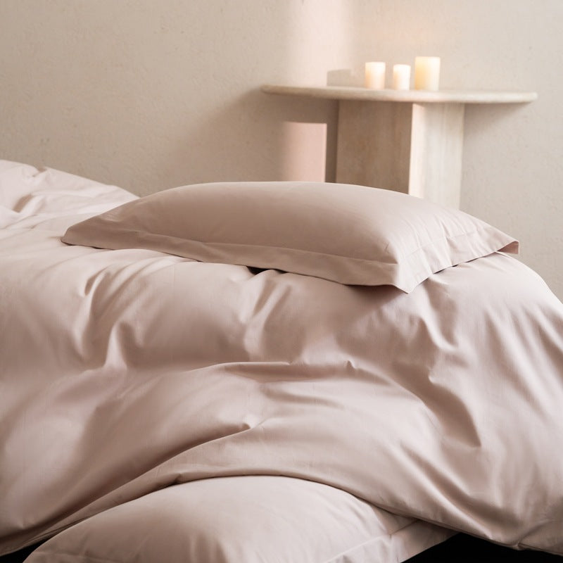 Premium-Baumwollsatin-Bettwäsche-Set mit weichem Hotelverschluss