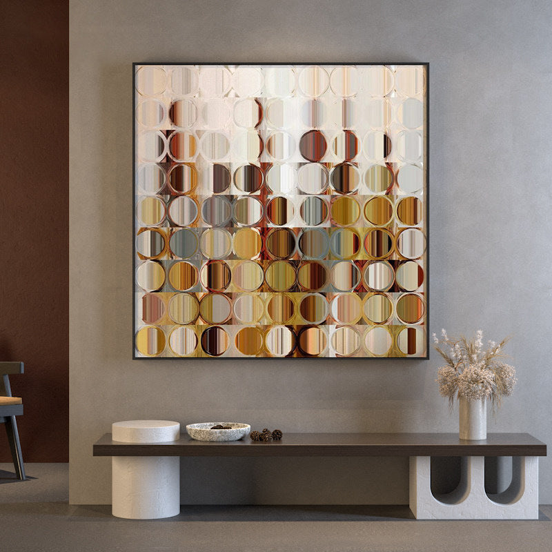 Moderne geometrische Leinwandkunst Wanddekoration