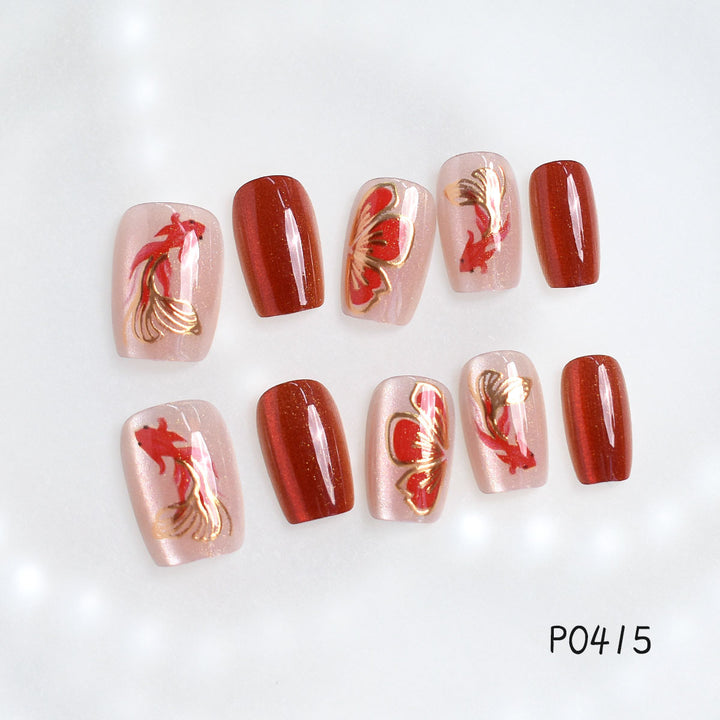 Künstlerisches Nagelkunst Press-On Nägel Set