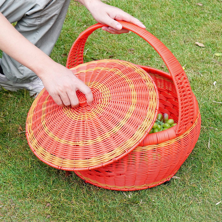 Vielseitiger Geflochtener Picknick Aufbewahrungskorb Karnz