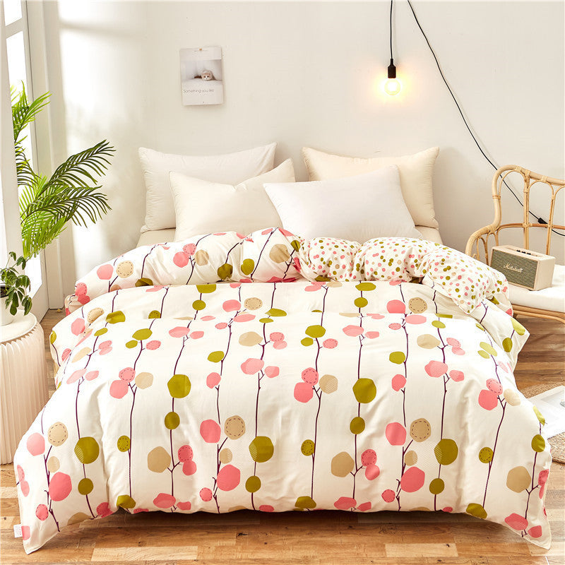 Elegantes Blumendesign Bettwäsche Set