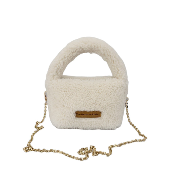 Faux-Fur-Handtasche