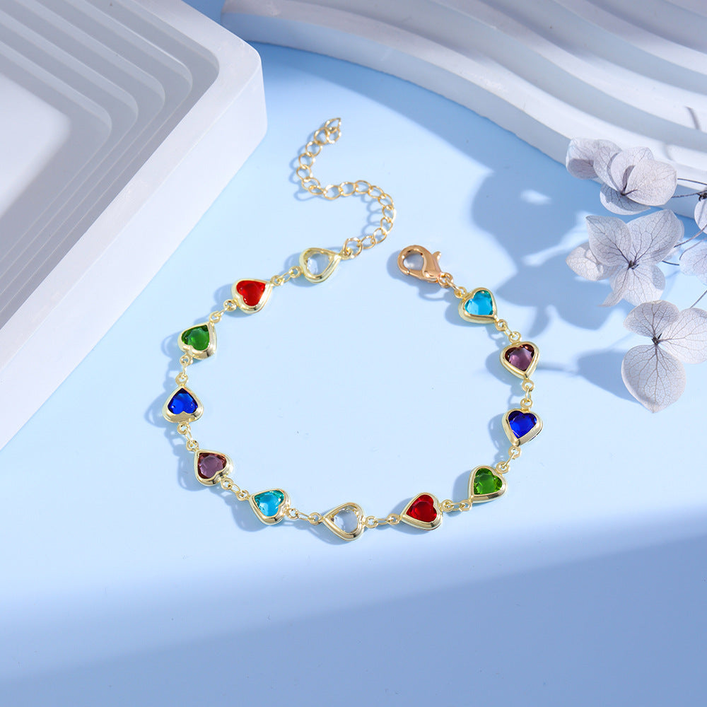 Herz Charm Armband Karnz