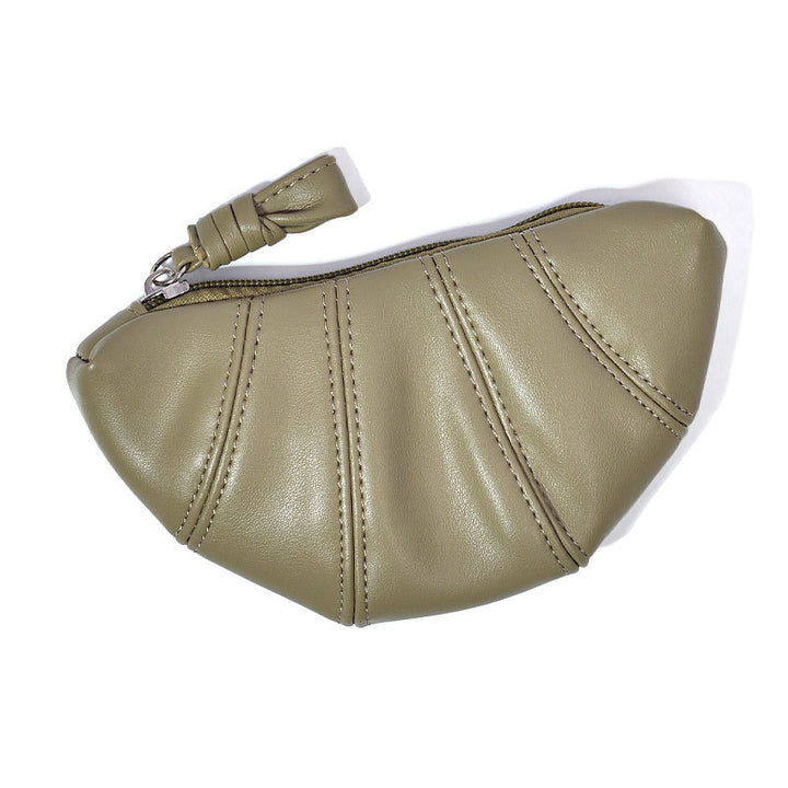 Stilvolle Leder Münztasche