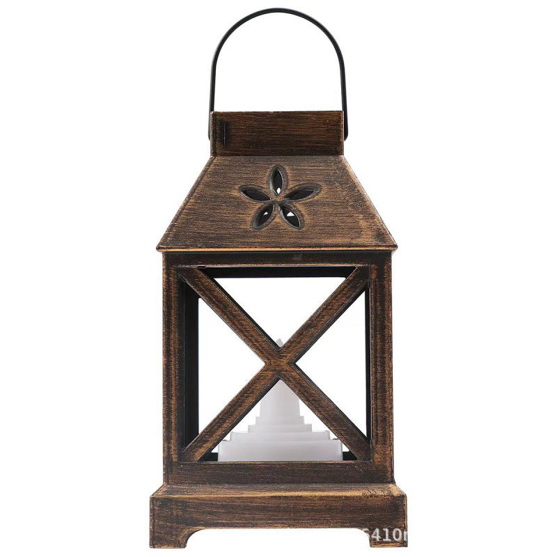 Vintage Laterne mit floralem Design Karnz
