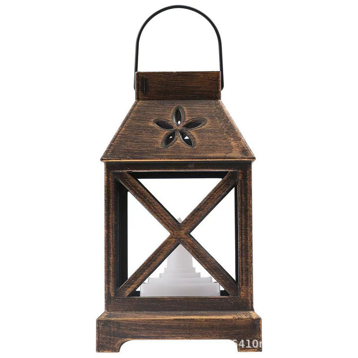 Vintage Laterne mit floralem Design Karnz