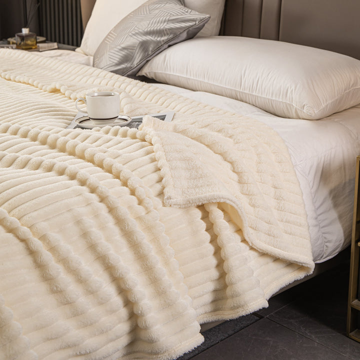 Luxuriöse Strukturierte Fleece-Decke
