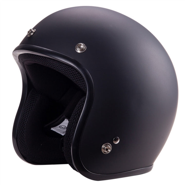 Klassischer Offene Gesicht Motorradhelm Karnz