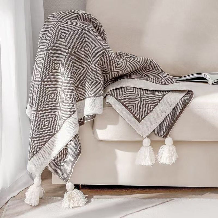 Hausdekor Strickwurfdecken mit Struktur