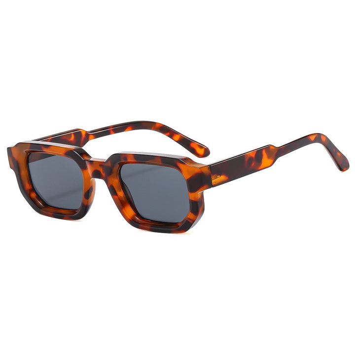 Damen Rechteckige Sonnenbrille mit markantem Design Karnz