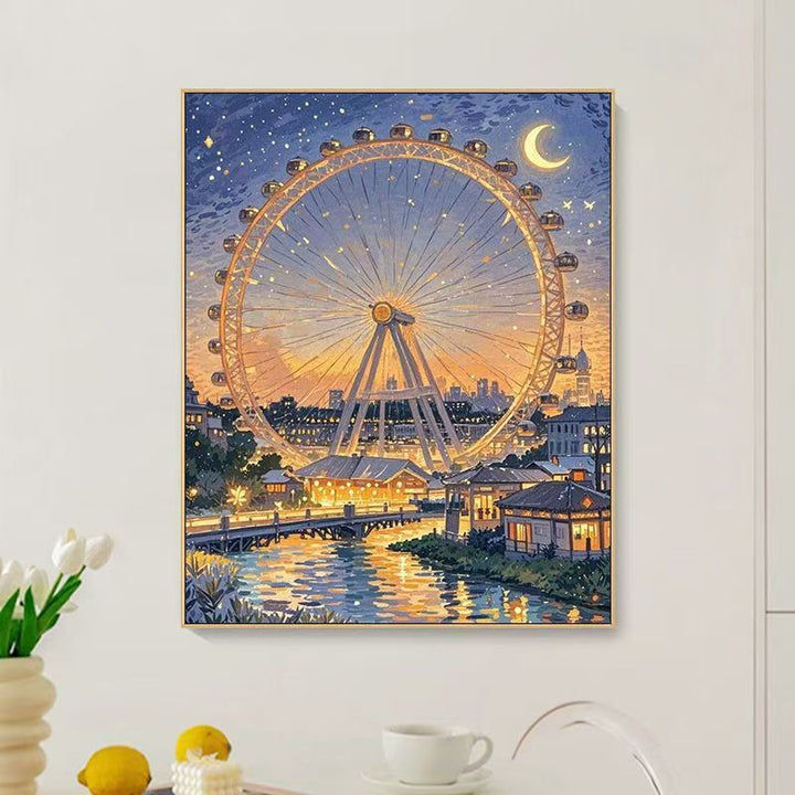 Künstlerischer Stadtlandschaft Wandkunst Druck Karnz
