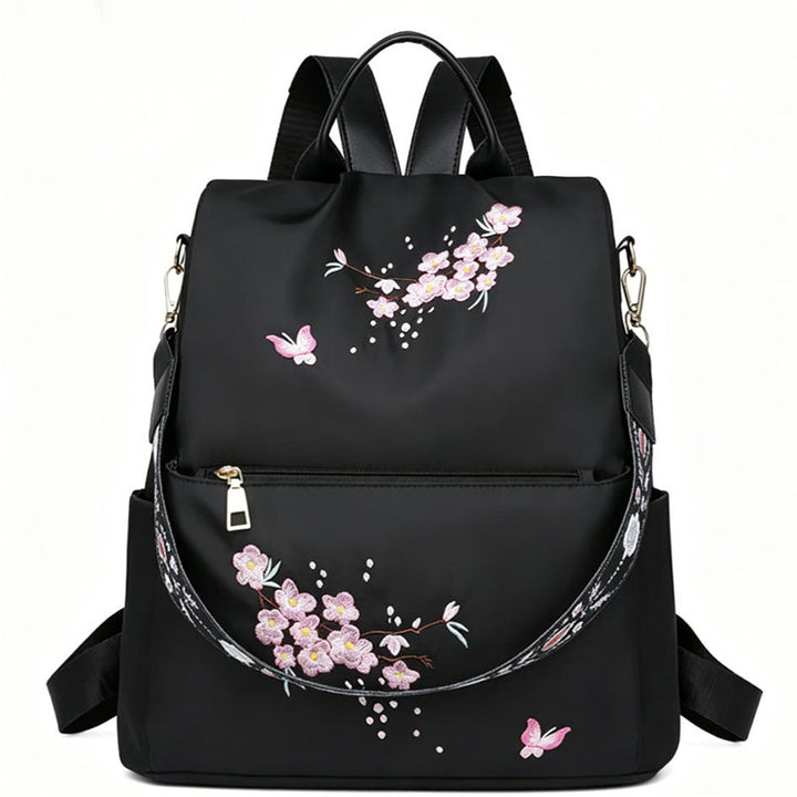 Damen bestickter Blumen Rucksack Karnz