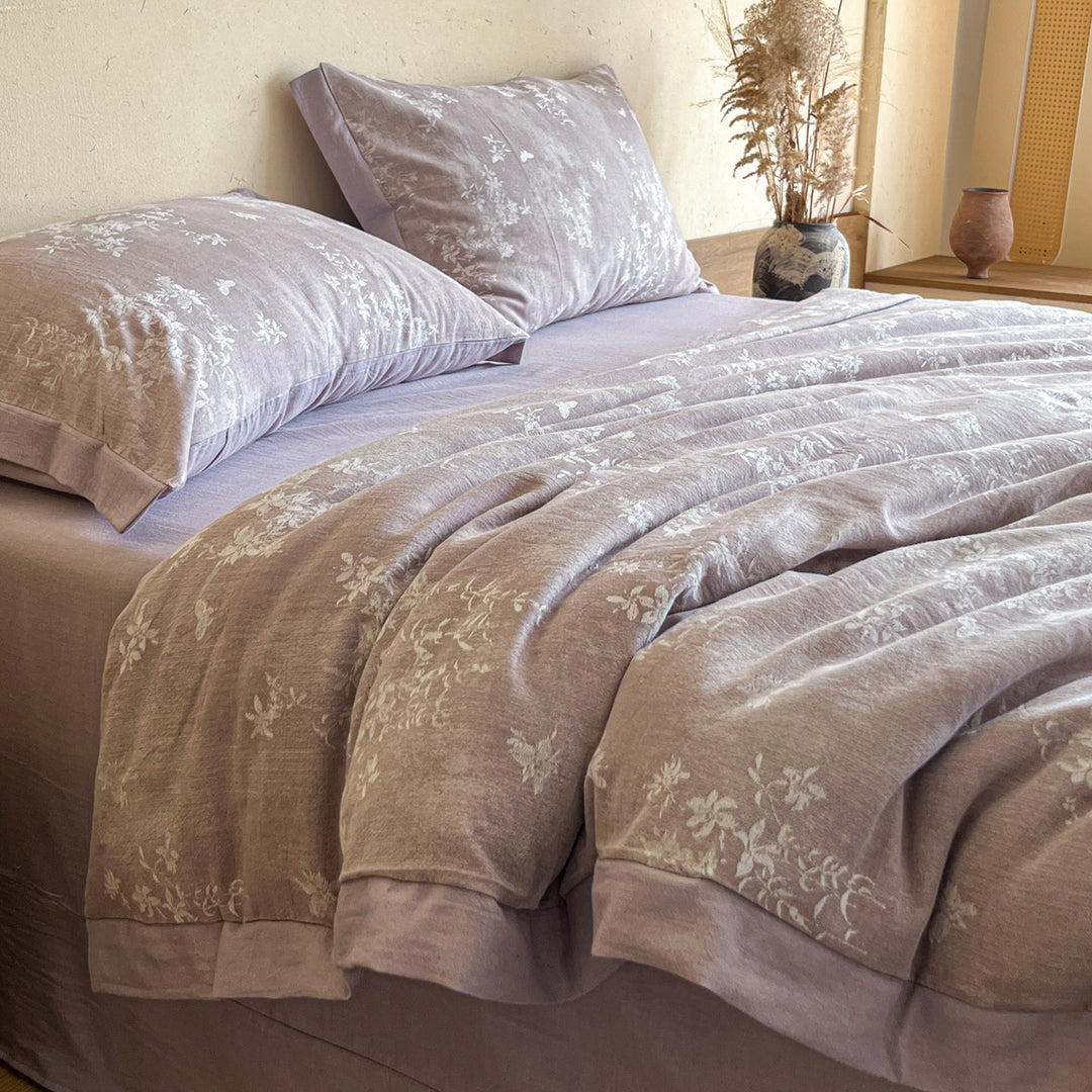 Baumwolle-Leinen Paisley Bettbezug Bettwäsche Set