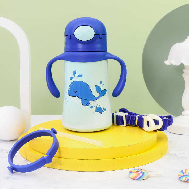 Damen Isolierte Kinder-Trinkflasche im verspielten Tierdesign Karnz
