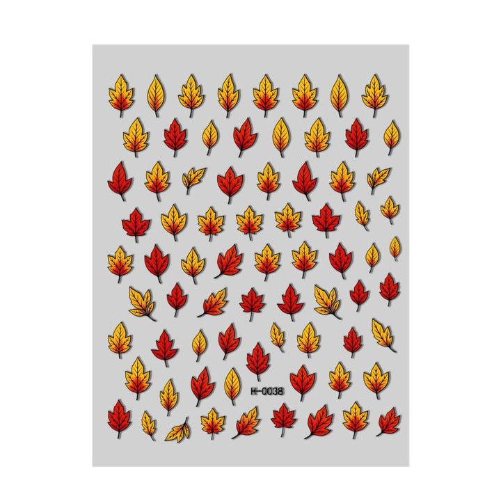 Herbstblatt Nagelkunst Transfer Decals