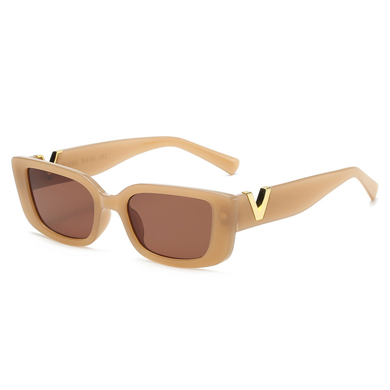 Damen modische Sonnenbrille mit trendigem Leopardenmuster und robustem Rahmen Karnz
