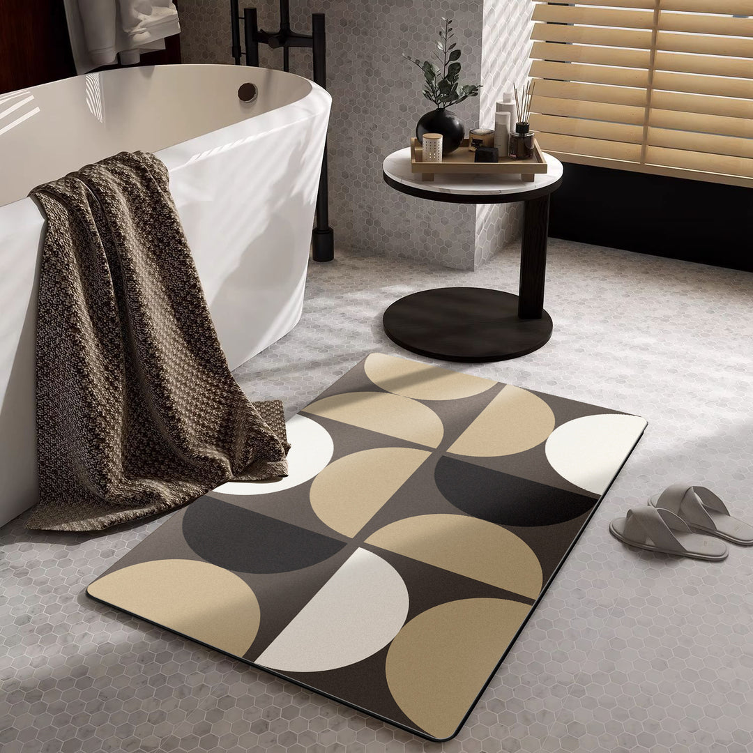 Moderne geometrische Badezimmermatte