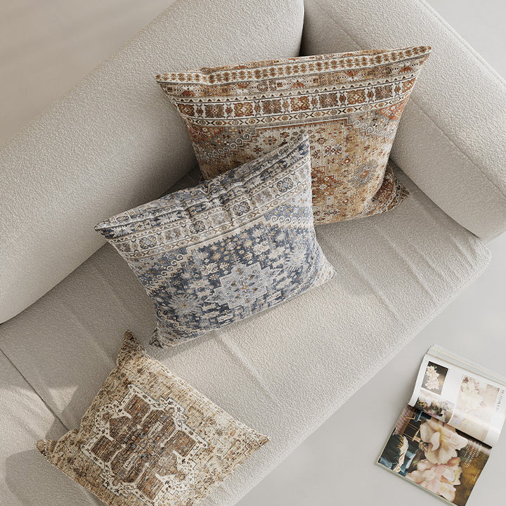 Decorative Medallion Jacquard Throw Pillow Cover