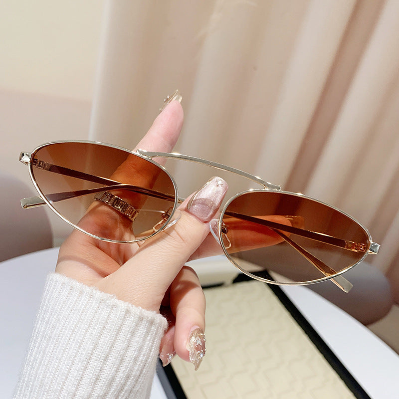 Damen modische Sonnenbrille im eleganten Ovaldesign Karnz
