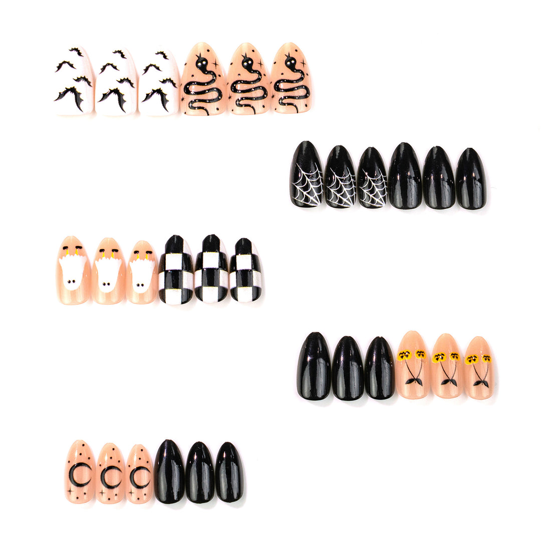 Halloween-Thema Press-On Nagelkunst Set 1790738307