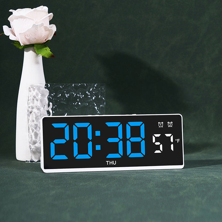 Digitaler Wecker mit Großem Led-Display und Wetteranzeige Karnz