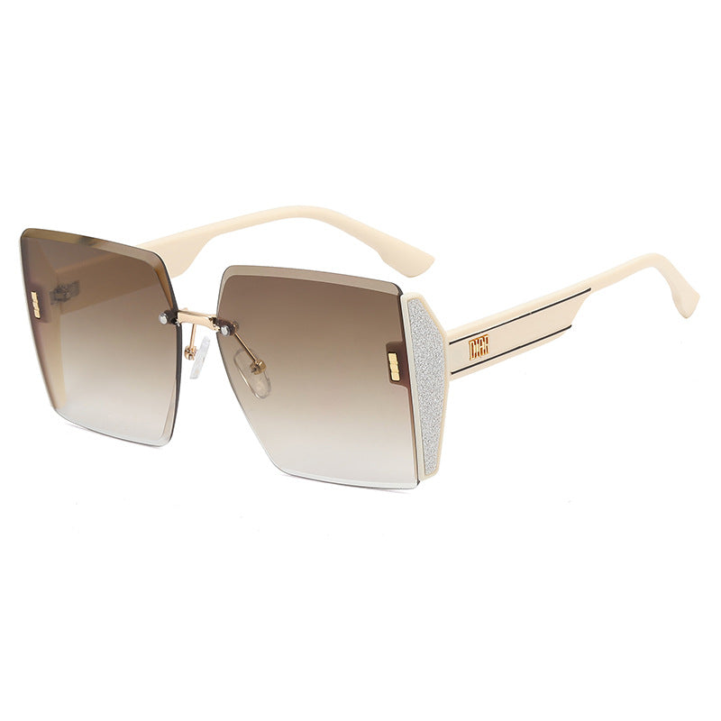 Damen Oversized Glamour Sonnenbrille Karnz