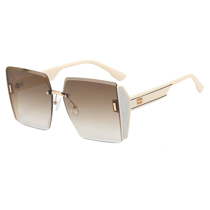 Damen Oversized Glamour Sonnenbrille Karnz