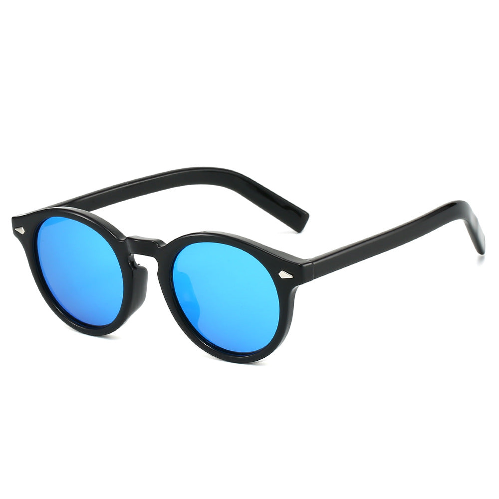 Damen modische Sonnenbrille mit transparentem Rahmen und gelben Gläsern Karnz