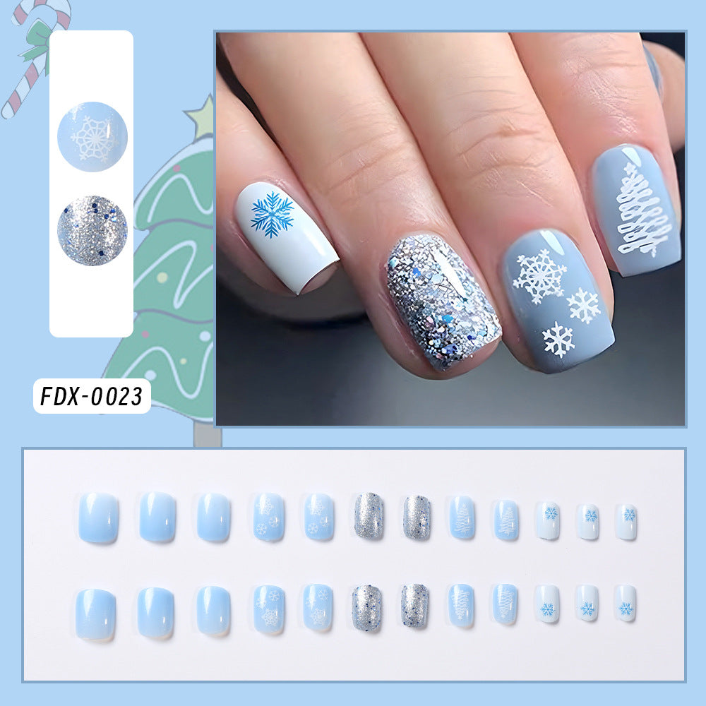 Festliches Feiertags-Themen Druck-Nagel-Set