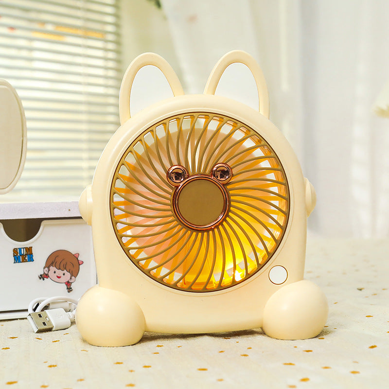 Damen Tragbarer USB Handventilator im kreativen Hasendesign Karnz