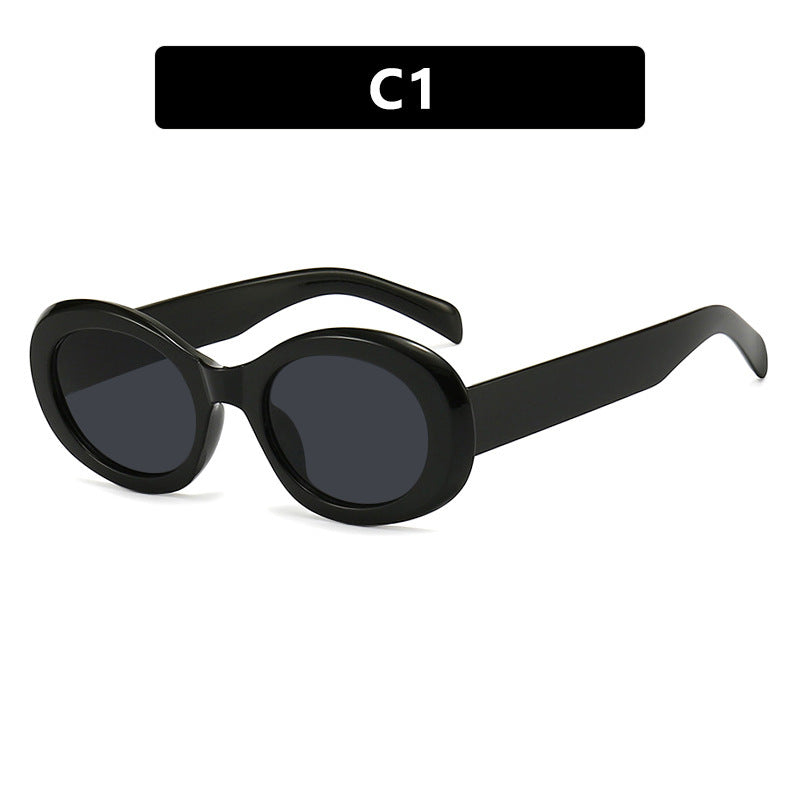 Damen trendige, transparente Sonnenbrille Karnz